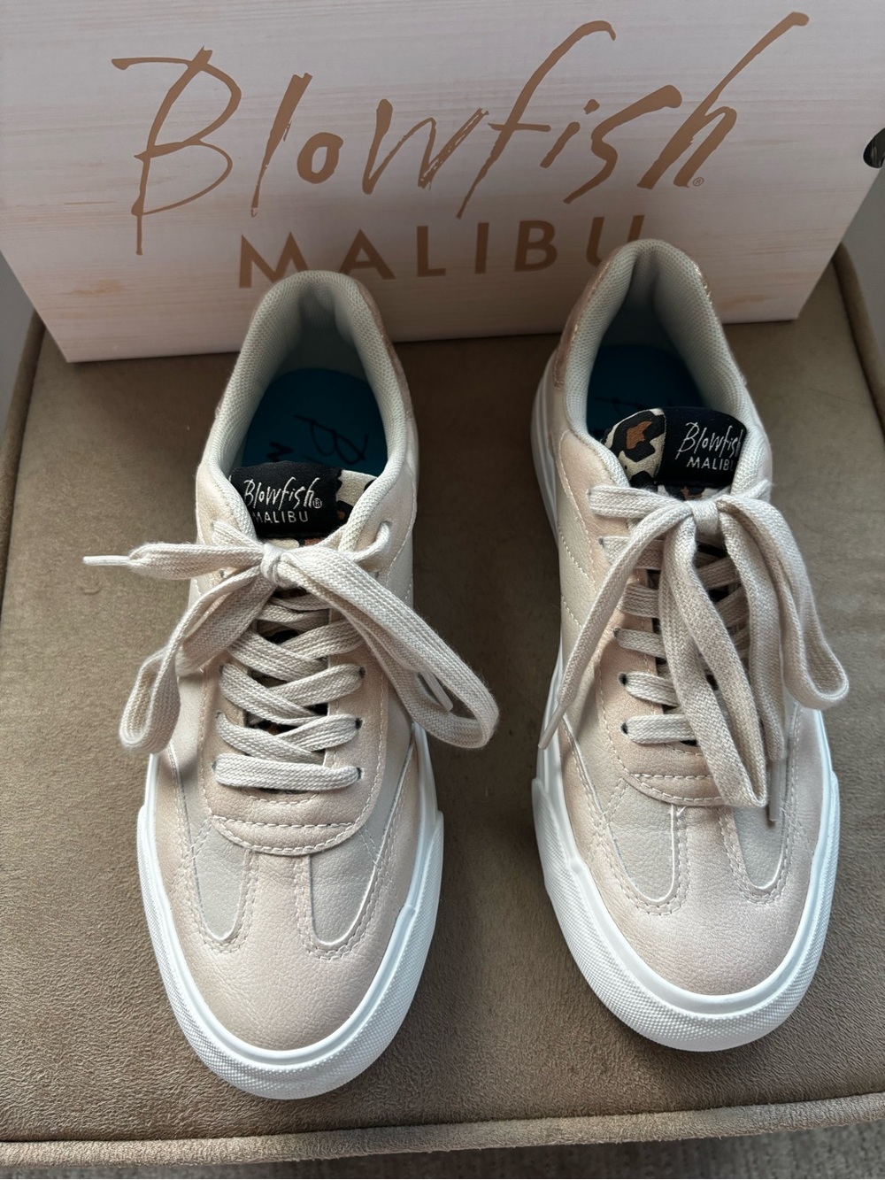 Blowfish Light Pink Canvas Platform Sneakers - Picture 2 of 5